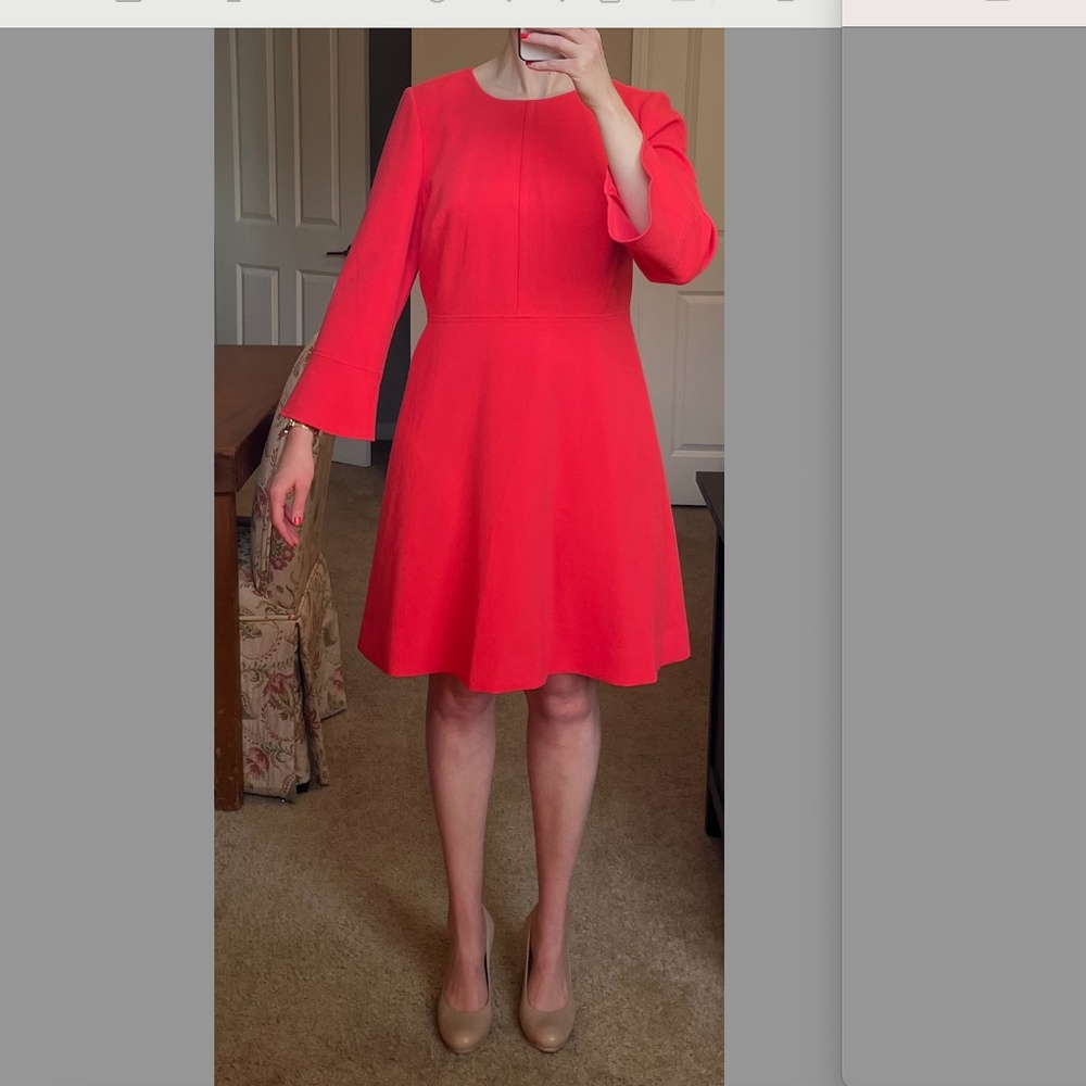 Coral Knee-Length J.Crew Dress Size 12